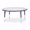 Picture of Berries® Round Activity Table - 42" Diameter, T-height - Gray/Navy/Navy