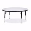 Picture of Berries® Round Activity Table - 42" Diameter, T-height - Gray/Black/Black