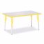 Picture of Berries® Rectangle Activity Table - 30" X 48", A-height - Gray/Yellow/Yellow