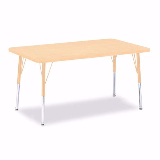 Picture of Berries® Rectangle Activity Table - 30" X 48", A-height - Maple/Maple/Camel