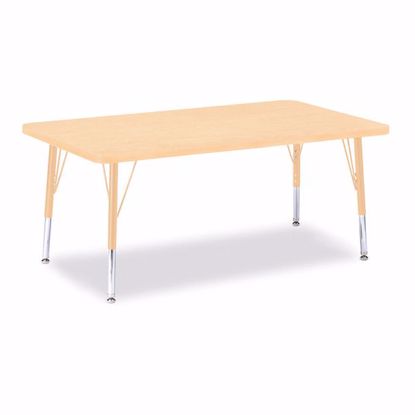 Picture of Berries® Rectangle Activity Table - 30" X 48", T-height - Maple/Maple/Camel
