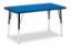 Picture of Berries® Rectangle Activity Table - 24" X 36", A-height - Blue/Black/Black