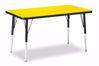 Picture of Berries® Rectangle Activity Table - 24" X 36", A-height - Yellow/Black/Black