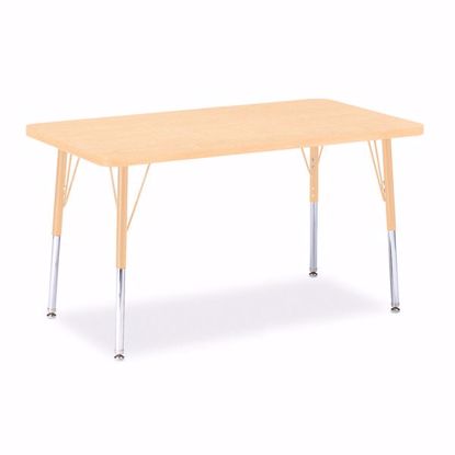 Picture of Berries® Rectangle Activity Table - 24" X 36", A-height - Maple/Maple/Camel