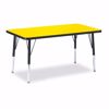 Picture of Berries® Rectangle Activity Table - 24" X 36", E-height - Yellow/Black/Black