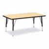 Picture of Berries® Rectangle Activity Table - 24" X 36", T-height - Maple/Black/Black