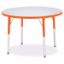 Picture of Berries® Round Activity Table - 36" Diameter, A-height - Gray/Orange/Orange