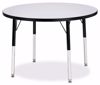 Picture of Berries® Round Activity Table - 36" Diameter, A-height - Gray/Black/Black