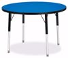 Picture of Berries® Round Activity Table - 36" Diameter, A-height - Blue/Black/Black