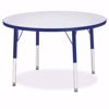 Picture of Berries® Round Activity Table - 36" Diameter, E-height - Gray/Yellow/Yellow