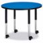 Picture of Berries® Round Activity Table - 36" Diameter, Mobile - Blue/Black/Black