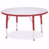 Picture of Berries® Round Activity Table - 36" Diameter, T-height - Gray/Teal/Teal