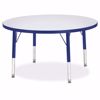 Picture of Berries® Round Activity Table - 36" Diameter, T-height - Gray/Red/Red