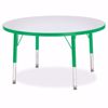 Picture of Berries® Round Activity Table - 36" Diameter, T-height - Gray/Green/Green