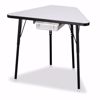 Picture of Berries® Tall Trapezoid Desk - Gray/Black/All Black