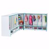 Picture of Rainbow Accents® Toddler Corner Coat Locker with Step - without Trays - Purple