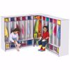 Picture of Rainbow Accents® Corner Coat Locker with Step - Purple