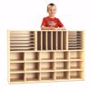 Picture of Young Time® Sectional Cubbie Storage - with Clear Trays - RTA