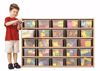 Picture of Young Time® 25 Cubbie-Tray Storage - with Clear Trays