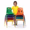 Picture of Berries® Stacking Chair with Powder-Coated Legs - 8" Ht - Teal