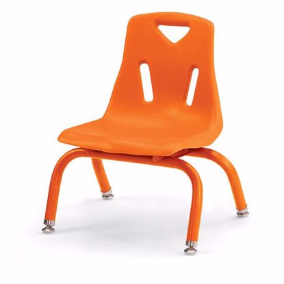 Picture of Berries® Stacking Chair with Powder-Coated Legs - 8" Ht - Orange