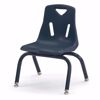 Picture of Berries® Stacking Chairs with Powder-Coated Legs - 10" Ht - Set of 6 - Navy