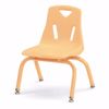 Picture of Berries® Stacking Chairs with Powder-Coated Legs - 10" Ht - Set of 6 - Camel