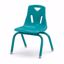 Picture of Berries® Stacking Chair with Powder-Coated Legs - 12" Ht - Teal