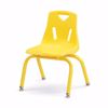 Picture of Berries® Stacking Chair with Powder-Coated Legs - 12" Ht - Yellow