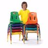 Picture of Berries® Stacking Chair with Powder-Coated Legs - 12" Ht - Green
