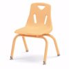 Picture of Berries® Stacking Chair with Powder-Coated Legs - 12" Ht - Camel