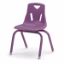 Picture of Berries® Stacking Chair with Powder-Coated Legs - 14" Ht - Purple