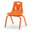 Picture of Berries® Stacking Chair with Powder-Coated Legs - 14" Ht - Orange