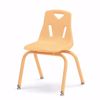 Picture of Berries® Stacking Chairs with Powder-Coated Legs - 14" Ht - Set of 6 - Camel