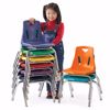 Picture of Berries® Stacking Chairs with Chrome-Plated Legs - 10" Ht - Set of 6 - Navy