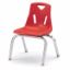 Picture of Berries® Stacking Chairs with Chrome-Plated Legs - 12" Ht - Set of 6 - Red