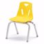 Picture of Berries® Stacking Chair with Chrome-Plated Legs - 14" Ht - Yellow