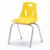 Picture of Berries® Stacking Chairs with Chrome-Plated Legs - 18" Ht - Set of 6 - Yellow