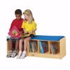 Picture of Jonti-Craft® 5 Section Bench Locker - Blue Cushion