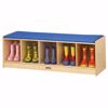 Picture of Jonti-Craft® 5 Section Bench Locker - Blue Cushion