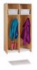 Picture of Jonti-Craft® 2 Section Hanging Locker - with Platinum Tubs