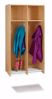 Picture of Jonti-Craft® 2 Section Hanging Locker - with Platinum Tubs