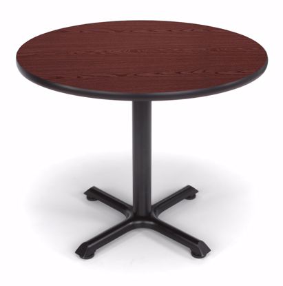 Picture of 36 INCH ROUND MAHOGANY TOP/ BLK XT BASE