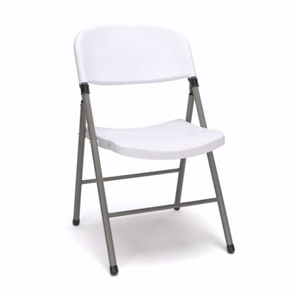 Picture of ESSENTIALS 4-Pk Plastic Folding Chair White