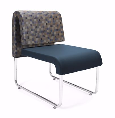 Picture of 2 PACK UNO GEOMETRICS CHAIR BLUEJAY - PU NAVY