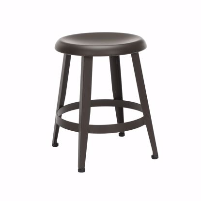 Picture of Edge Metal Stool 18" High Antique Brown