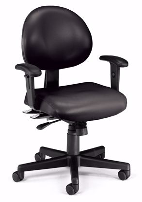 Picture of 24/7 TASK CHAIR 2/ARMS-606-BLACK VINYL