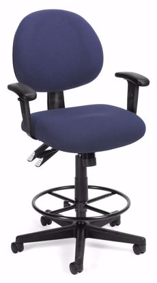 Picture of 24/7 COMP TASK CHAIR W/ARMS+DK -202-BLUE