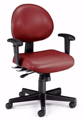 Picture of 24/7 TASK CHAIR W/ARMS-603-WINE VINYL