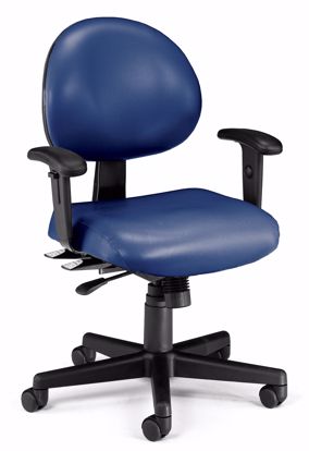 Picture of 24/7 TASK CHAIR W/ARMS-605-NAVY VINYL